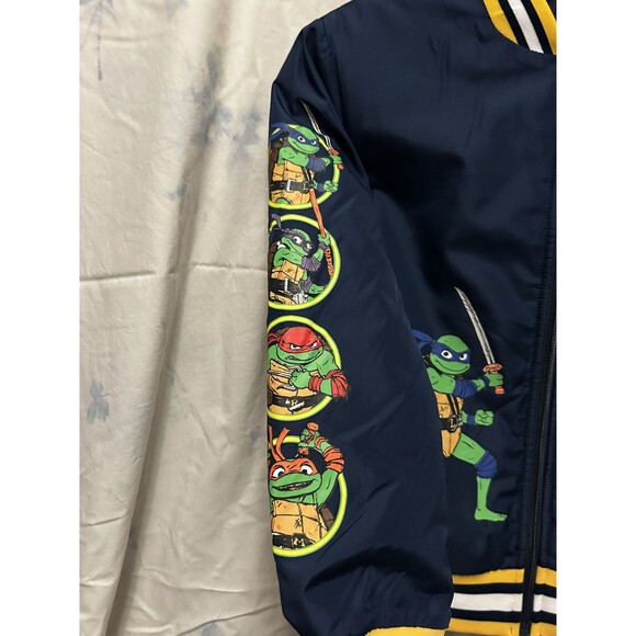 TMNT Teenage mutant ninja turtle bomber jacket boys size L 10/12 mutant mayhem - Picture 3 of 11